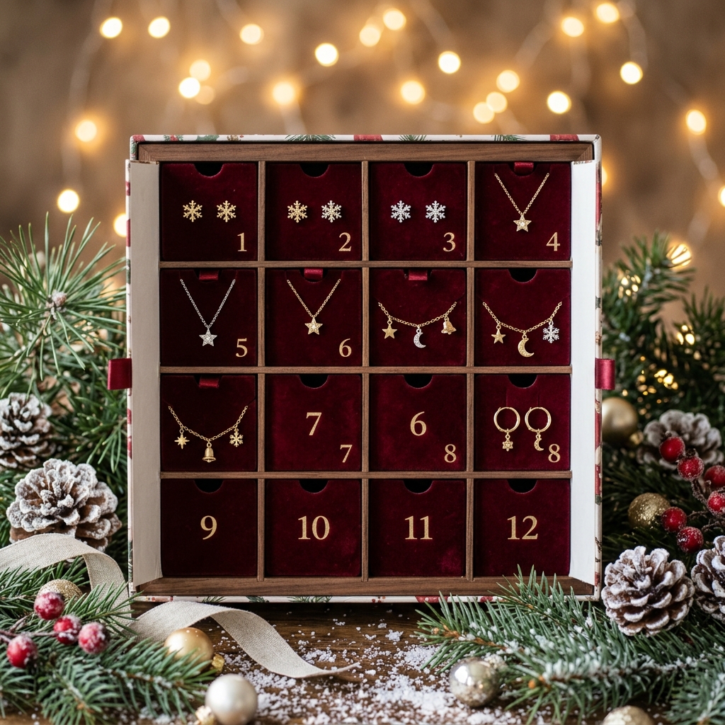 Calendrier de l'avent bijoux - illustration