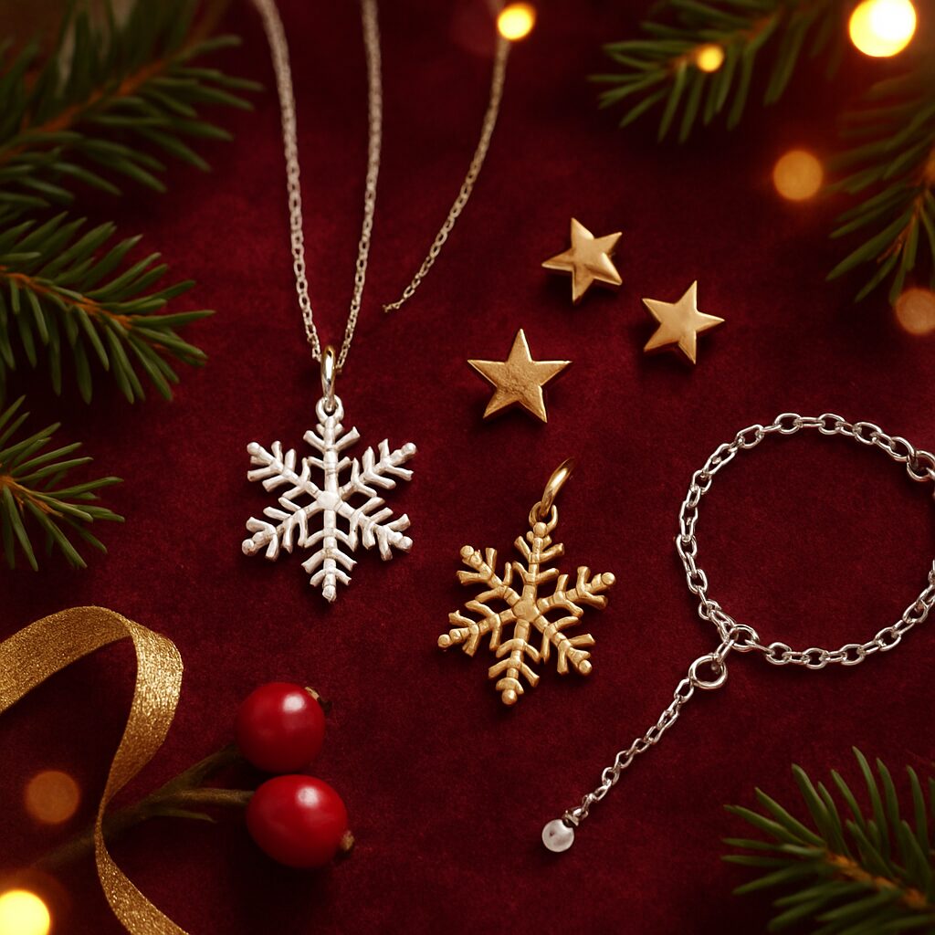 Idée cadeau bijou noël femme - illustration