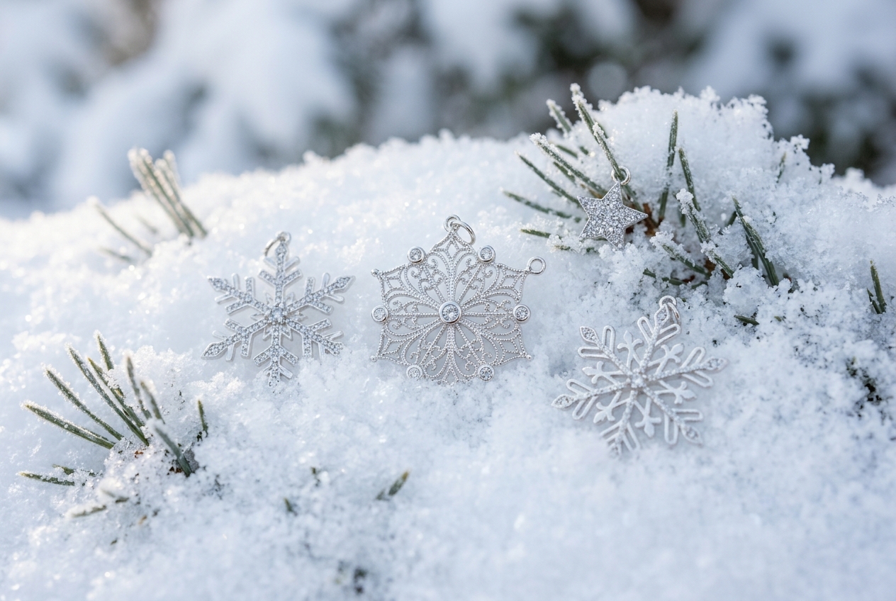 Comment choisir un boucle d'oreille flocon de neige - illustration